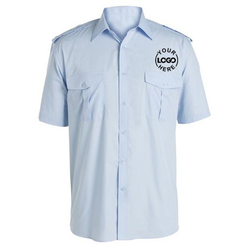 Half Sleeve Blue Uniform Shirt